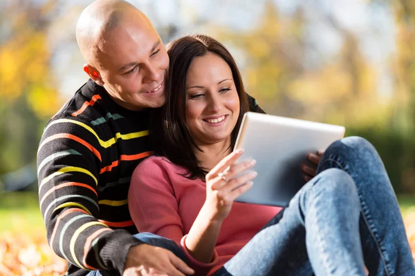 Happy Couple Planning Together — Stock Photo, Image