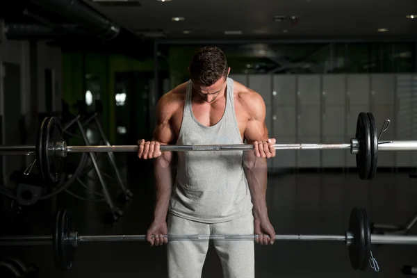 Showing How To Train Biceps — Stock Photo, Image