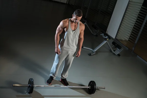 Bent Over Row Exercício para costas — Fotografia de Stock