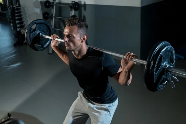 Barbell Squat — Stock Photo, Image