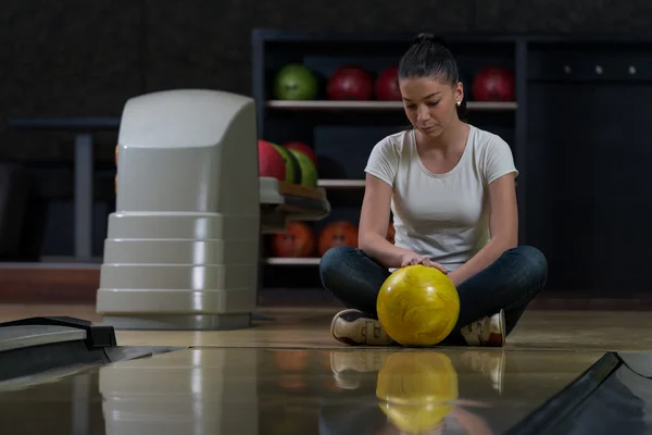 Sorun bowling salonunda bowling — Stok fotoğraf
