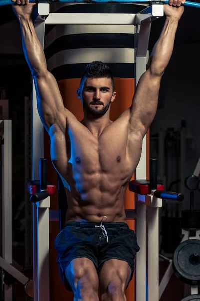 Young Men Doing Exercise For Abs — Stock Photo, Image