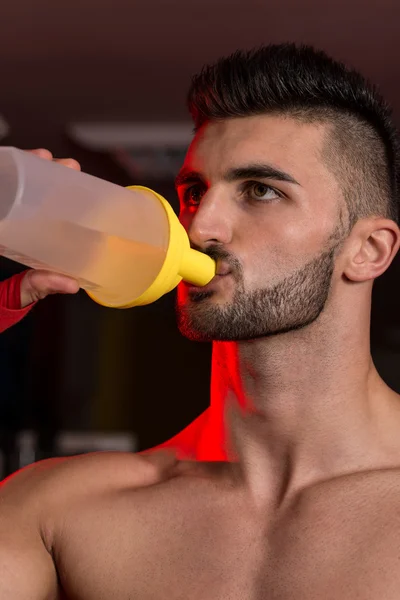 MMA Fighter With Protein Shaker — Stock Photo, Image