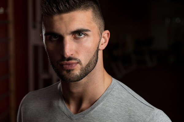 Close-Up Of A Young Male Model