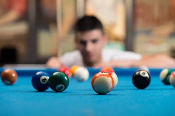 Young Man Concentration On Ball — Stock Photo, Image