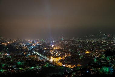 Saraybosna üzerinde havai fişek