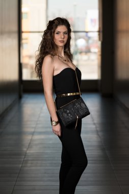 Elegant Lady With Stylish Hairstyle