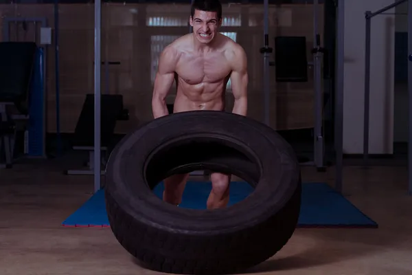 Tire Workout — Stock Photo, Image