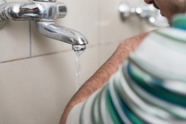 Islamic Religious Rite Ceremony Of Ablution Hand Washing — Stock Photo, Image