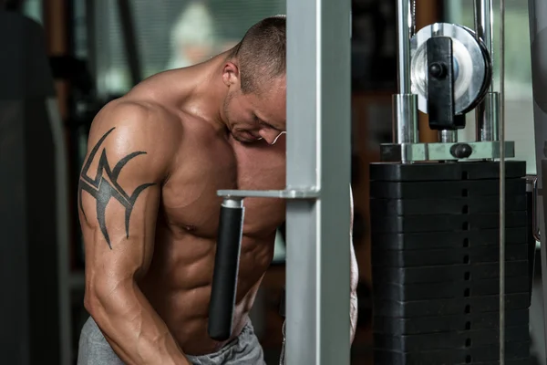 Entrenamiento de tríceps — Foto de Stock