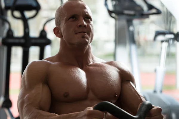 Healthy Man Doing Exercise For Back — Stock Photo, Image