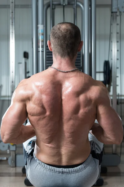 Primer plano de una espalda muscular —  Fotos de Stock