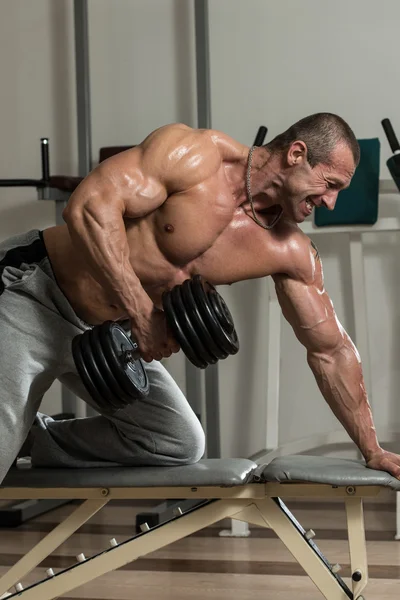 Healthy Man Doing Exercise For Back — Stock Photo, Image