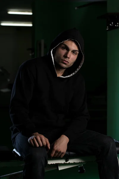 Young Man In A Hoodie — Stock Photo, Image
