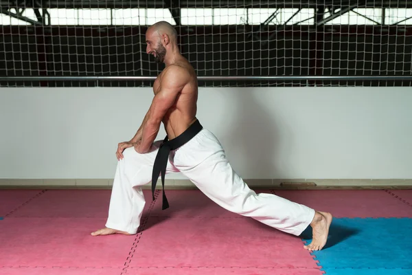 Mature Man Warming Up And Stretching — Stock Photo, Image