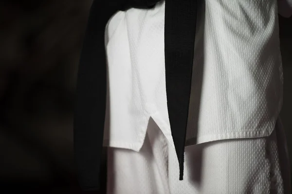 Man Wearing A Black Belt — Stock Photo, Image