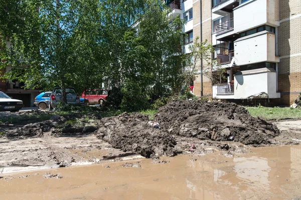 Flood in 2014 - Maglaj - Bosnia And Herzegovina — Stock Photo, Image