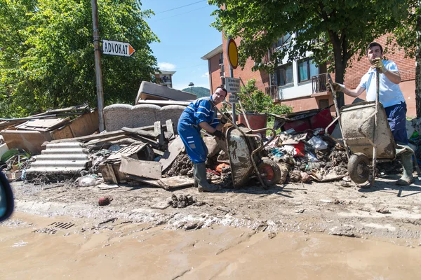 Flood in 2014 - Maglaj - Bosnia And Herzegovina — Stock Photo, Image