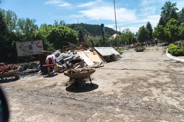 洪水在 2014-马格拉伊-波斯尼亚和黑塞哥维那 — 图库照片