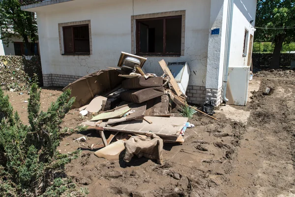 Flood in 2014 - Pridijel - Bosnia And Herzegovina — Stock Photo, Image