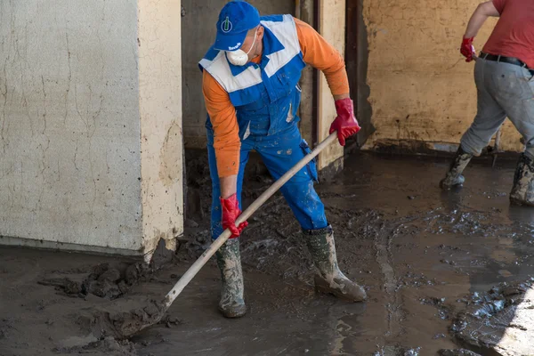 Flood in 2014 - Pridijel - Bosnia And Herzegovina — Stock Photo, Image