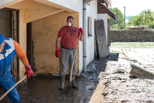 Flood in 2014 - Pridijel - Bosnia And Herzegovina — Stock Photo, Image