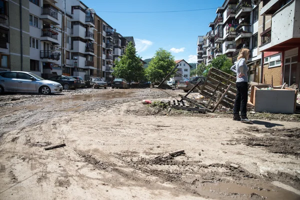 Inondation en 2014 - Maglaj - Bosnie-Herzégovine — Photo
