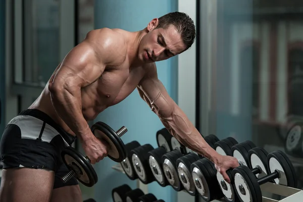 Young Man Working Out Triceps — Stock Photo, Image