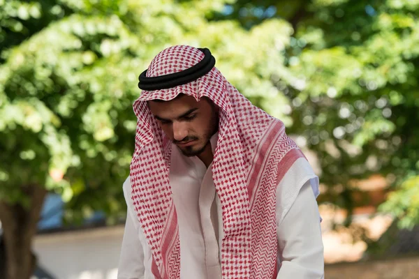 Young Muslim Guy Praying — Stock Photo, Image