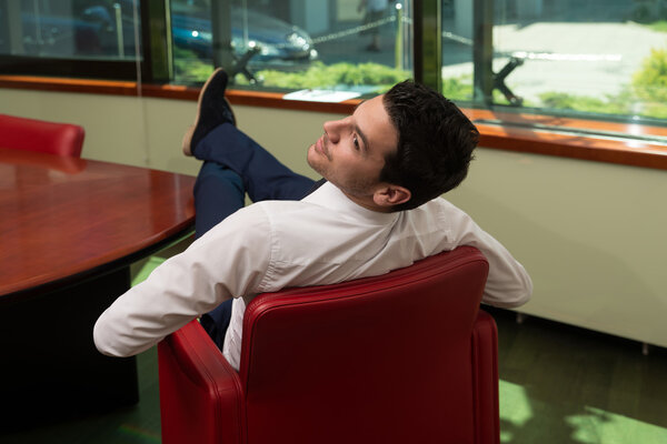 Young Businessman Relaxes
