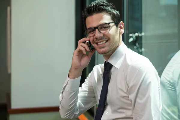 Young Businessman On The Phone — Stock Photo, Image