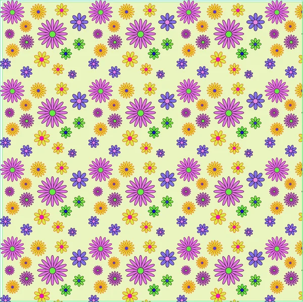 Färgade blomma för fylla — Stock vektor