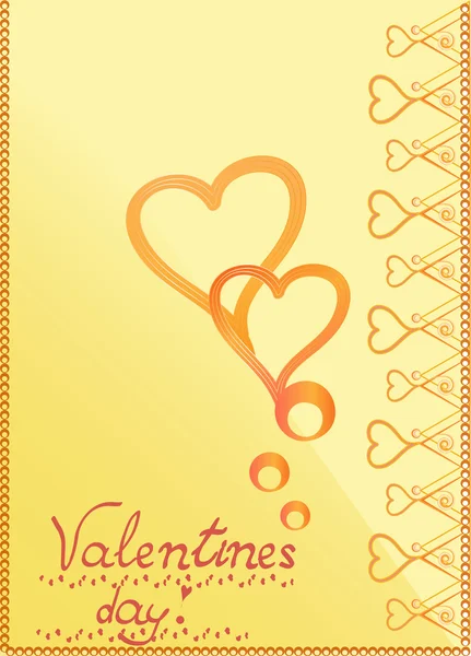 Valentinstag-Karte — Stockvektor