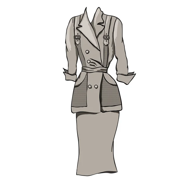 Vintage camisole. Beige.Vector illustration. — Stock Vector
