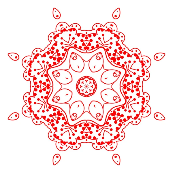 Мандальский орнамент — стоковый вектор