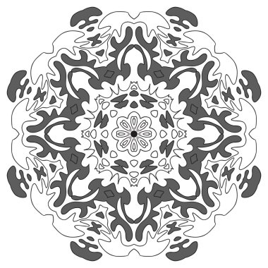 siyah mandala süsleme