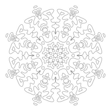 siyah mandala süsleme