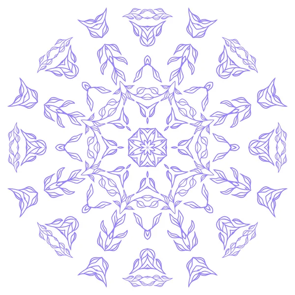 Violet mandala ornament — Stockvector