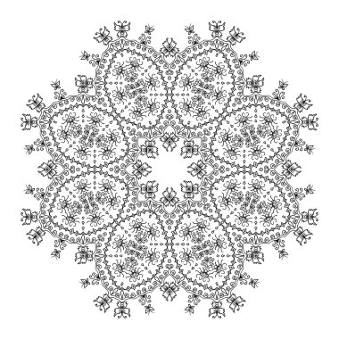 soyut mandala süsleme.