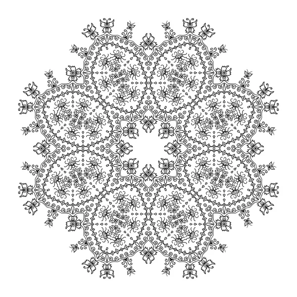 Ornamento de mandala abstrato . — Vetor de Stock