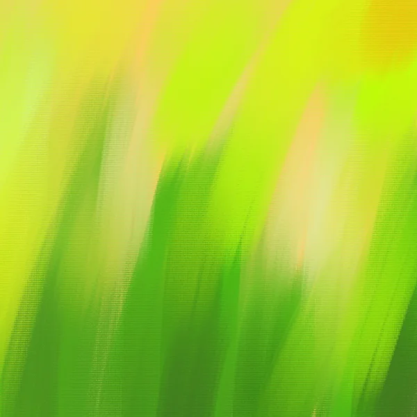 抽象的な背景。手油とアクリルの paint.canvas テクスチャを描画します。黄色と緑. — ストック写真