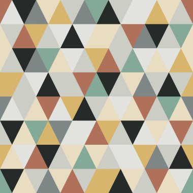 Abstract geometric triangle seamless pattern. Trendy print for flyers, posters, wrapping, textile