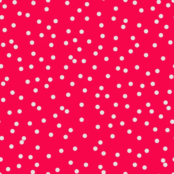 Polka Dot Seamless Pattern Abstract Random Flying Colorful Confetti Trendy — Stock vektor