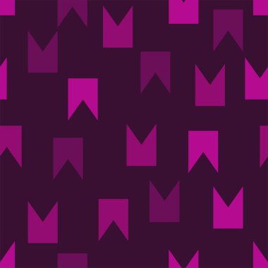 Kırlangıç kuyruğu soyut şekilli, pürüzsüz desen. Geometrik vektör arkaplanı mor, pembe, morumsu renklerde. Tekstil, kumaş ve ambalaj için moda. Modern basit grafik tasarımı