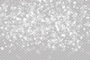 Griye Düşen Kar, Vektör. Noel havası. Parlak ışık efekti.