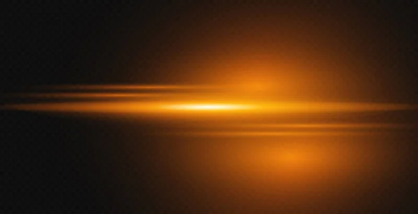 Laserstrahlen Horizontale Lichtstrahlen — Stockvektor