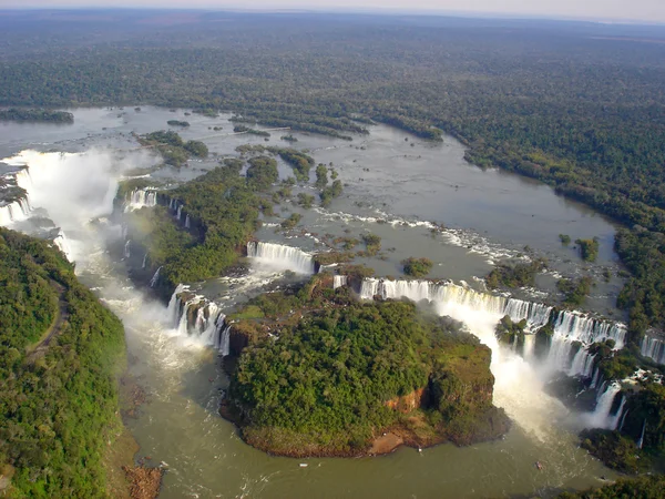 Cataratas Iguazagara, vista aérea Images De Stock Libres De Droits