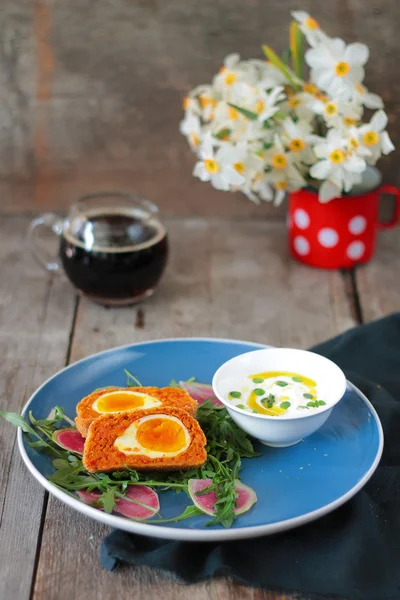 Vegetarian Scotch eggs — Stock Photo, Image