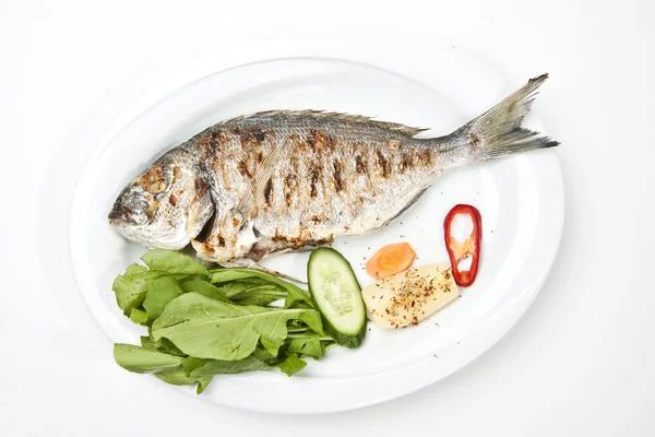 Gegrilde goudbrasem bream — Stockfoto