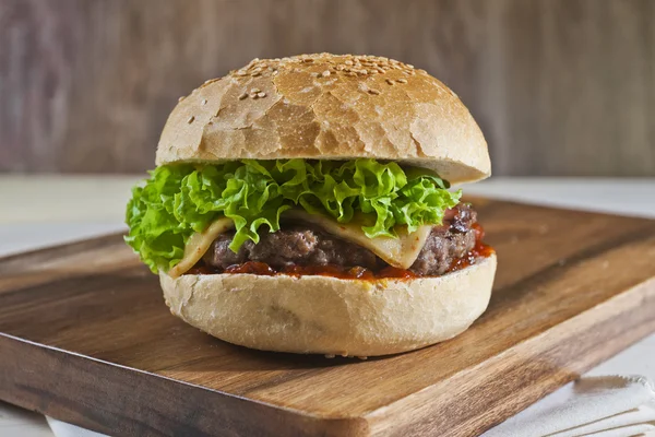 Sirloin steak Hamburger — Stockfoto